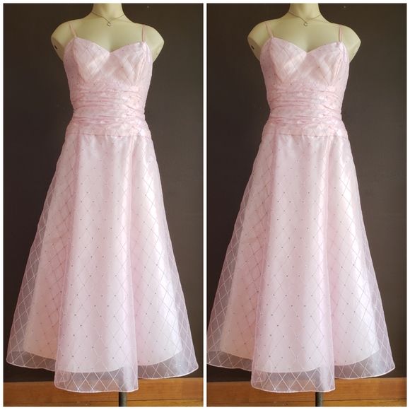 pink sparkly formal dress